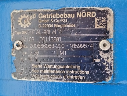 RWO Bremen Type: AEP 4 Single screw pump sludge pump complete - Pressure Tested