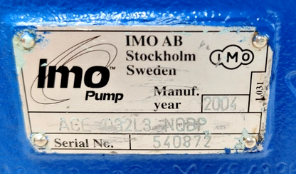 IMO Pump ACE 032L3 NQBP Triple screw Pump - Pressure tested