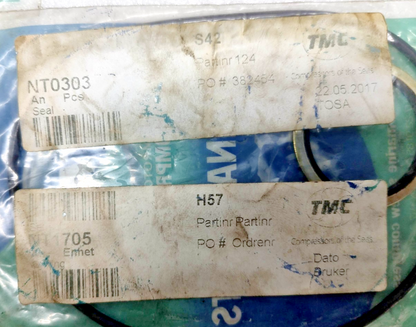 Tamrotor Marine Compressor TMC NT0303 Seal, NT1705 O-ring - NEW