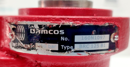 Damcos BRC 125-B1 Hydraulic Double-Acting Balanced Rotary Actuator 160N1097 NEW