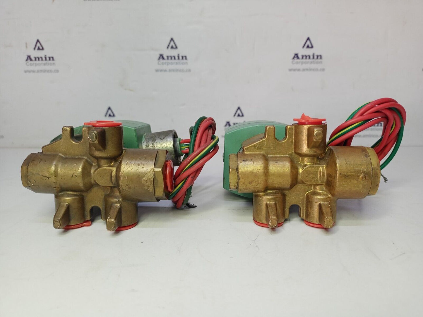 ASCO RED HAT 8345g001 120/60 110/50 FT 1/4'' 4-WAY SOLENOID VALVE (lot of 2)