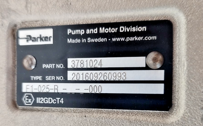 Parker F1-025-R---000 P/N: 3781024 Bent axis Hydraulic piston pump #2