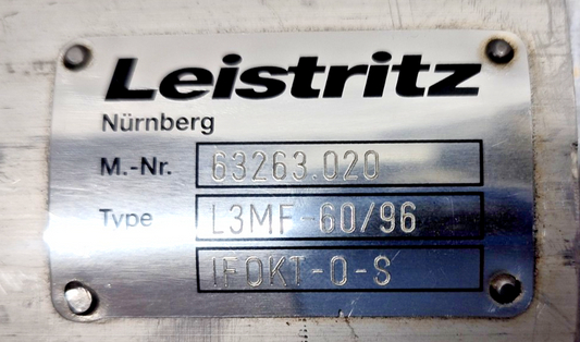 Leistritz L3MF-60/96 IF0KT-0-S Triple screw pump - Pressure Tested