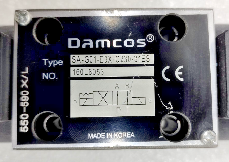 Damcos SA-G01-E3X-C230-31ES Directional control valve 160L8053 - NEW #3