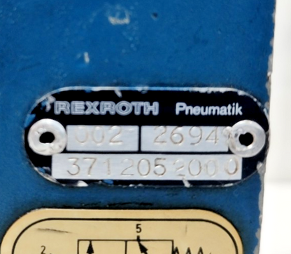 Rexroth 3712052000 Pneumatic Valve - New
