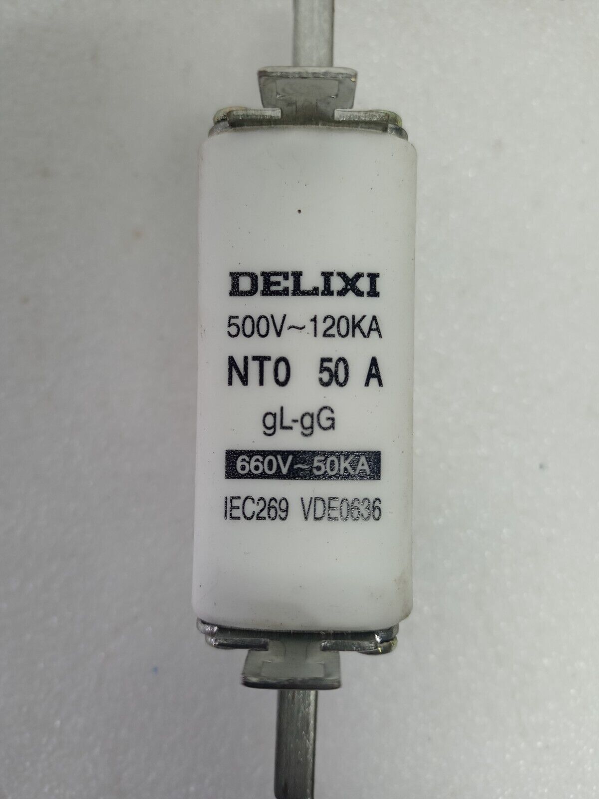 Delixi NT0 50A Fuses 500V/120kA, 660V/50kA - NEW (Lot of 11pcs)