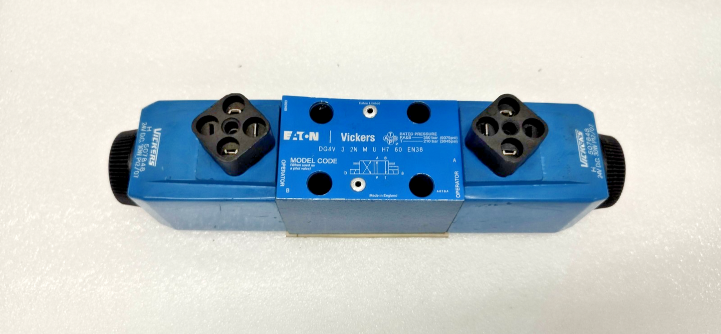 Eaton Vickers DG4V-3-2N-M-U-H7-60 EN38 Directional Control Valve - NEW #3