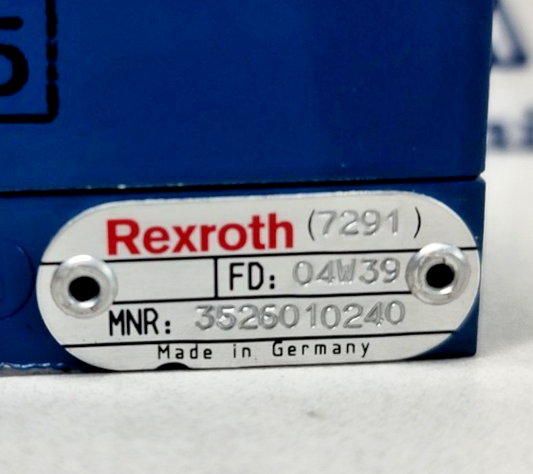 Rexroth 3526010240 Pneumatic Valve - New