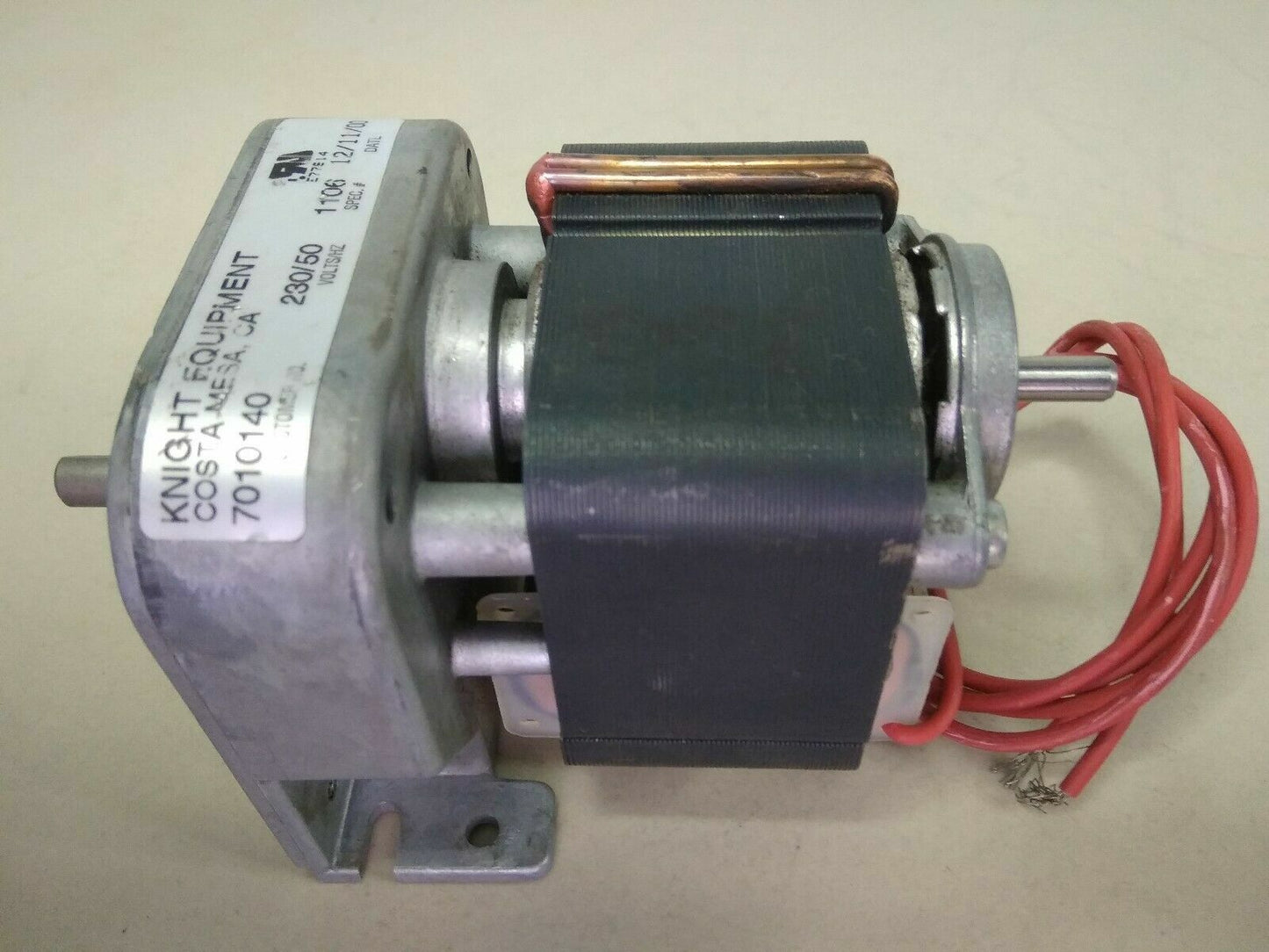 Knight equipment Peristaltic 7010140 Metering Pump motor 230volts/50Hz - NEW