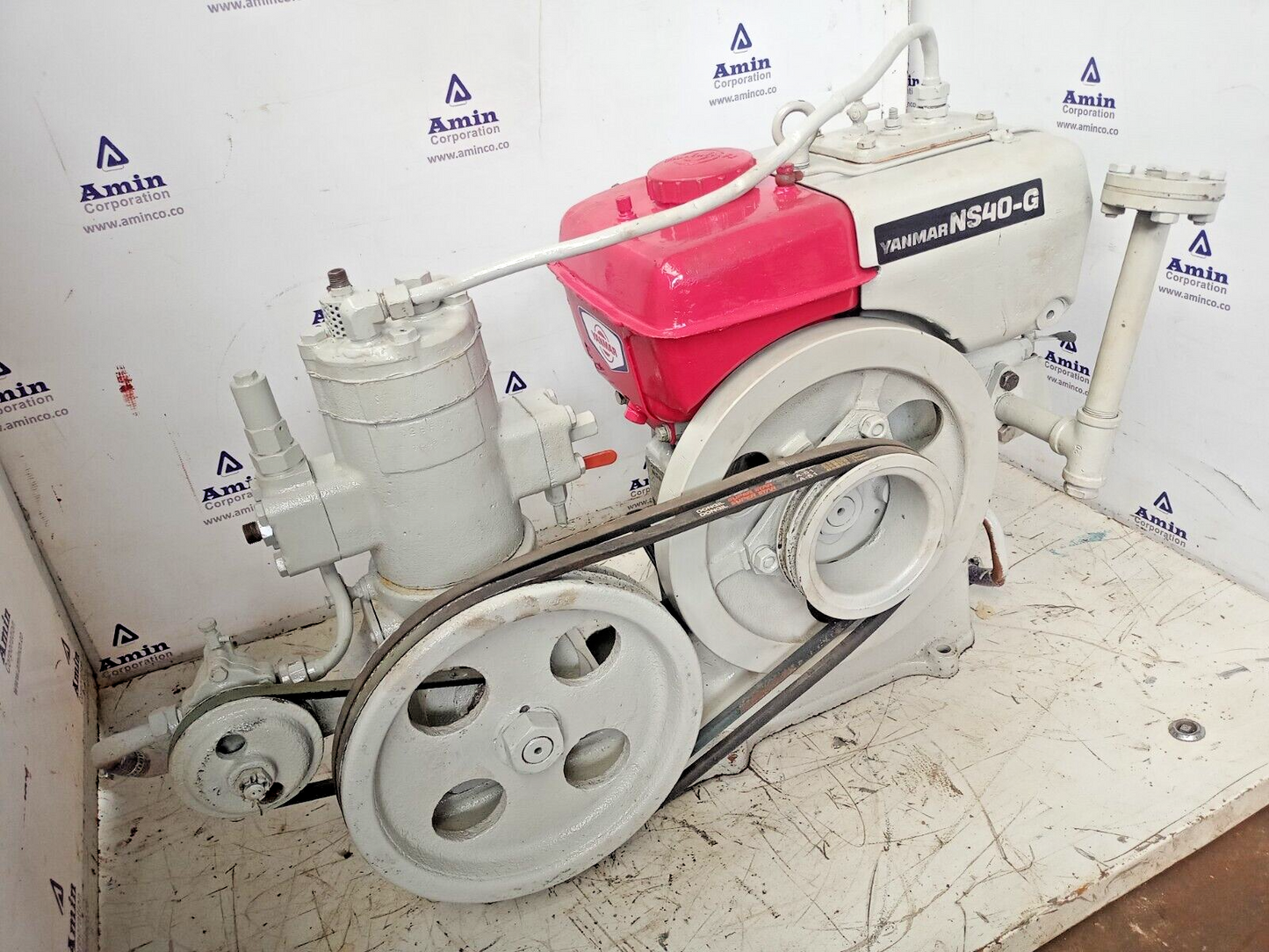 Yanmar Diesel Engine NS40-G with Emergency Air compressor - Tested