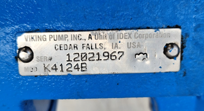 Viking pump K4124B Cast Iron Internal Gear Pump Port size: 2'' - Pressure Tested