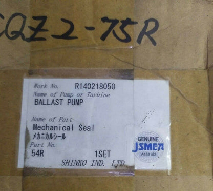 Shinko Mechanical seal part no. 54R for Ballast pump - NEW