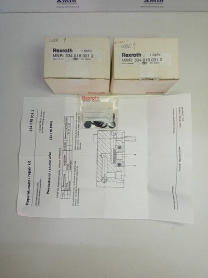 Rexroth 3340180012 Pneumatic Valve Repair kit -NEW