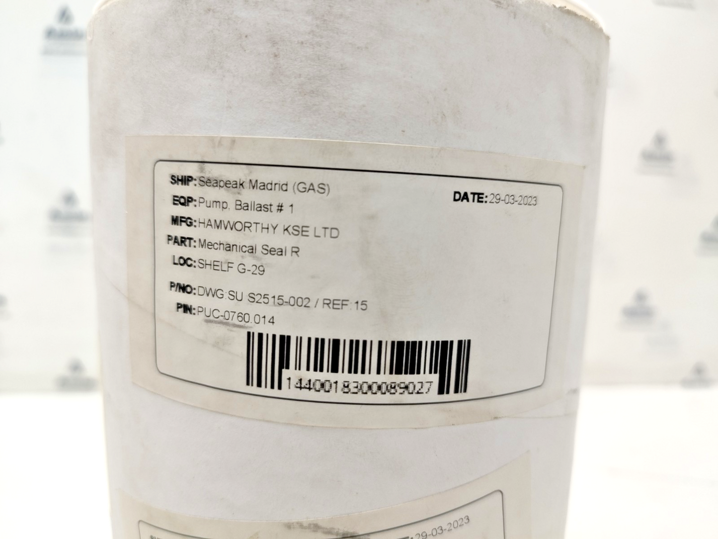 Hamworthy Mechanical Seal R for Ballast pump CAD400-12 V48 AAN Centrifugal pump
