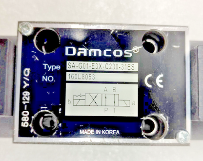 Damcos SA-G01-E3X-C230-31ES Directional control valve 160L8053 - NEW #3