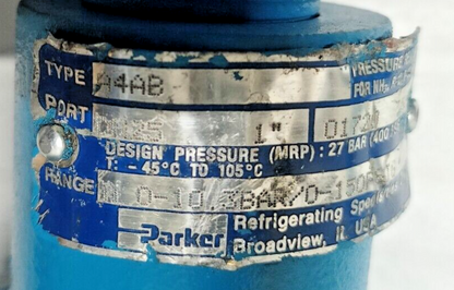 Parker A4AB Pressure Regulator DN25 1'' 150psig - NEW