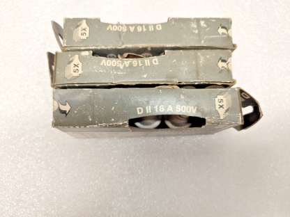 Fuse lot 16A, 500V (lot of 15pcs) - NEW
