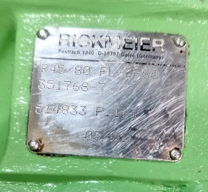 Rickmeier R45/80 FL-Z-SO Hydraulic gear pump - Pressure Tested #2