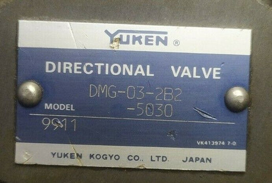 Yuken DMG-03-2B2-5030 Directional control Valve - NEW