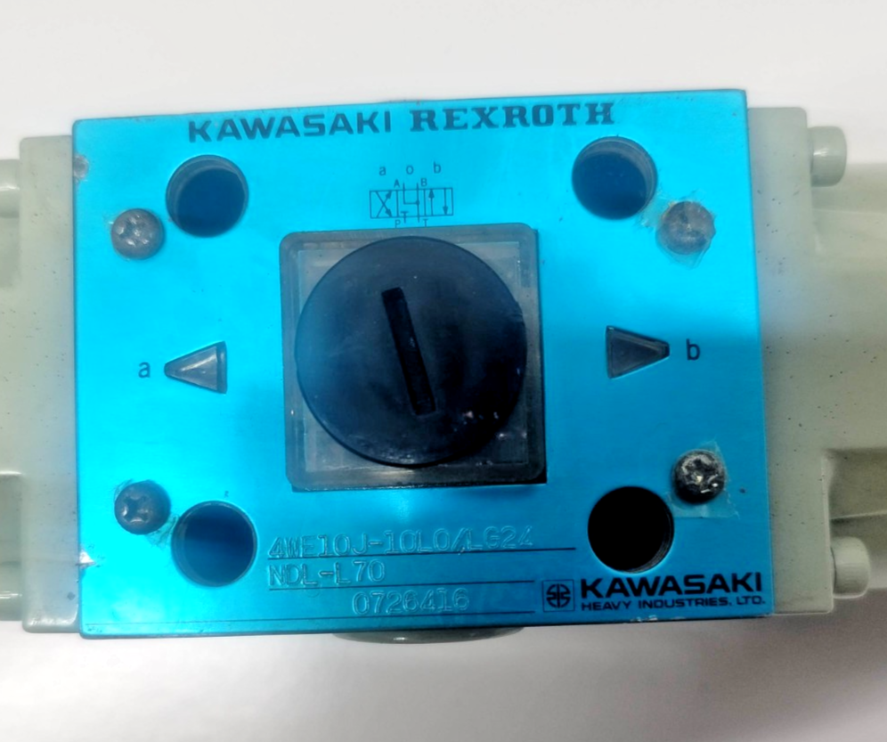 Kawasaki Rexroth 4WE10J-10L0/LG24 NDL-L70 Solenoid Valve DC 24V- NEW