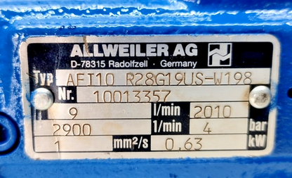 Allweiler AFI10 R28G19US-W198 Triple screw pump - Refurbished & Tested