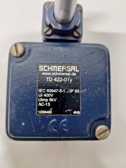 SCHMERSAL TD422-01Y, AC-15, Ui 400V, Uimp 6kV Limit Switch - NEW