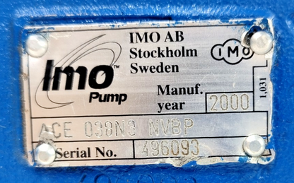 IMO pump ACE 038N3 NVBP Triple Screw Pump - Refurbished & Tested
