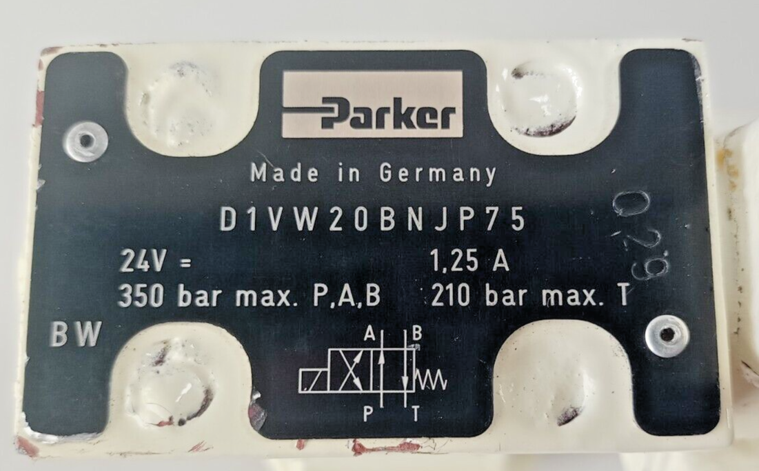 Parker D1VW20BNJP75, RPDM2AT25XV20, PRDM2PP06SVG15, SPD23B910 Control valves NEW