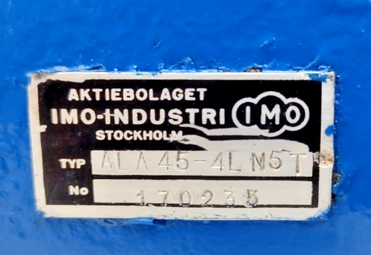 IMO ALA 45-4L N5T Triple screw Pump
