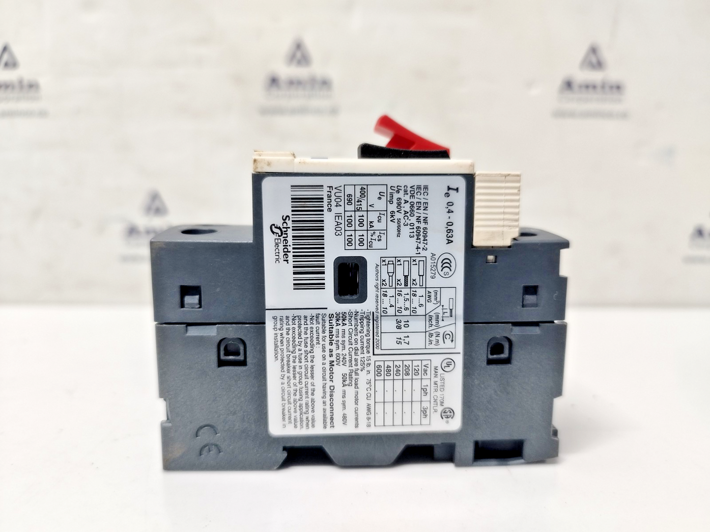 Telemecanique GV2ME04/0.4-0.63A Motor Circuit Breaker