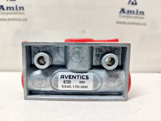 Aventics 5340.170.000 Pneumatic Shuttle Valve - NEW (Lot of 3pcs)