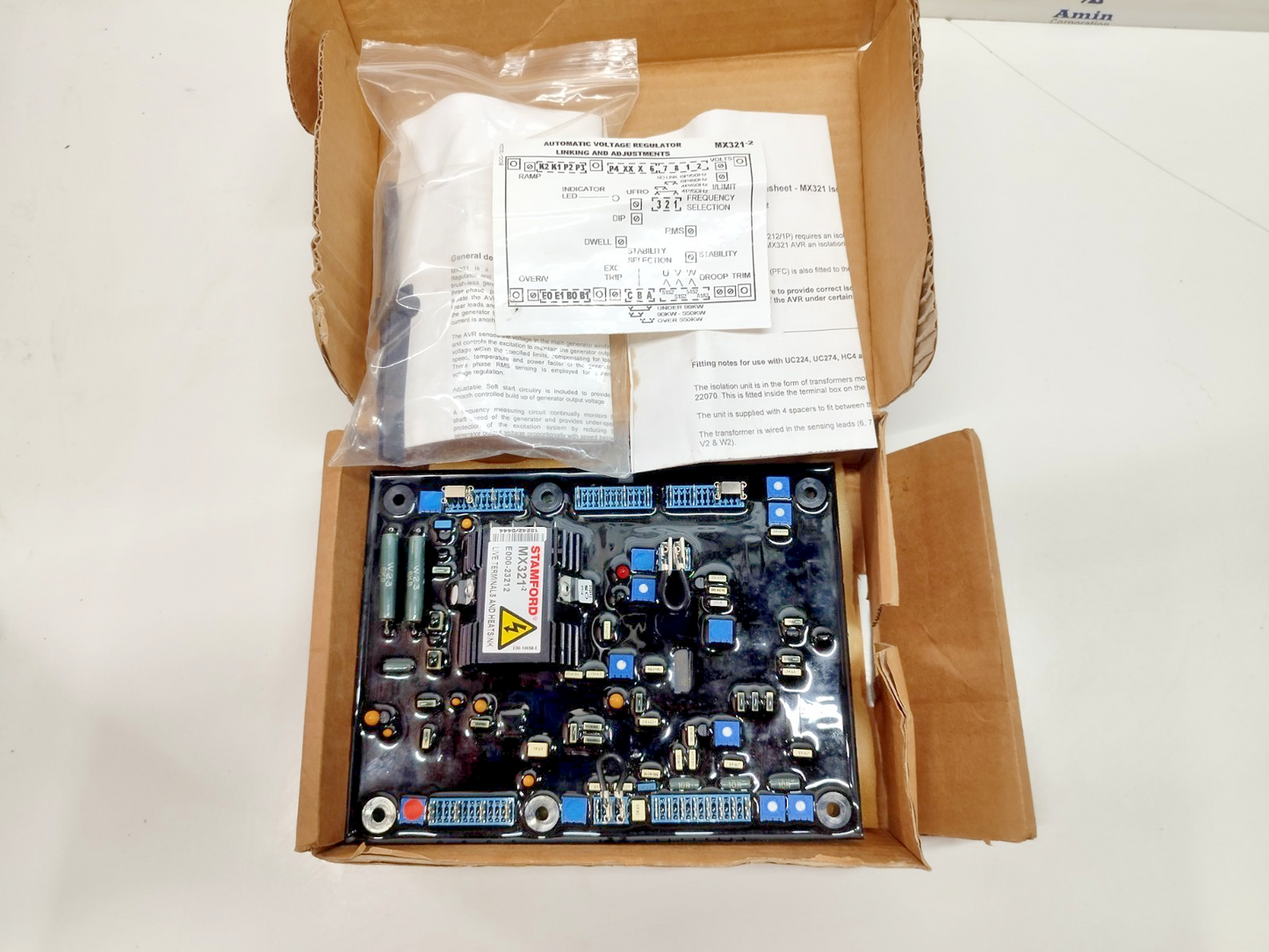 Stamford MX321-2 Automatic Voltage Regulator P/N: E000-23212/1P - NEW