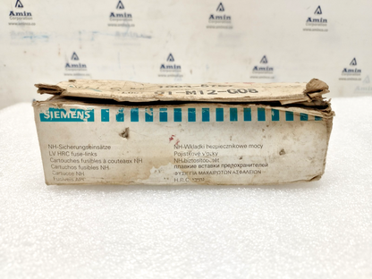 Siemens 3NA2 810 fuse 25A NH00-gL/gG 500V/120kA (Lot of 9pcs) - New