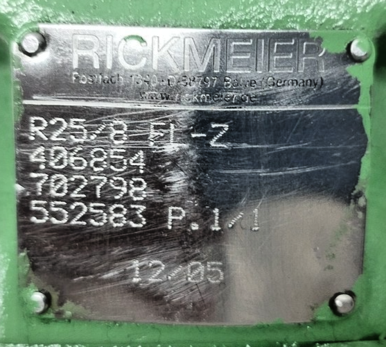 Rickmeier R25/8 FL-Z Hydraulic Gear Pump - Refurbished & Tested