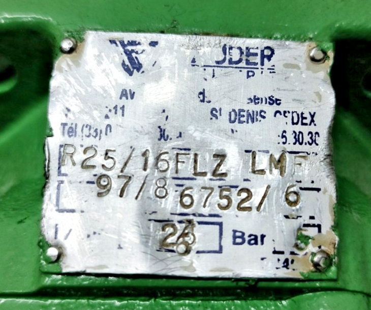 Nauder R25/16 FL-Z Hydraulic gear pump - Refurbished & Tested