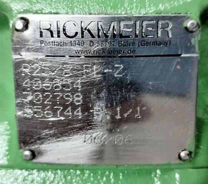 Rickmeier R25/8 FL-Z Hydraulic Gear Pump - Refurbished & Tested