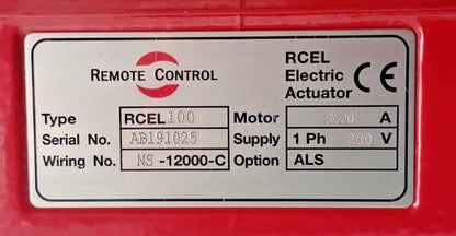 Remote Control RCEL-100 Electric Actuator 1ph 230V ALS - NEW