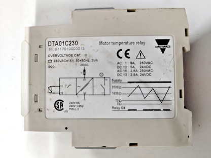 Carlo Gavaazzi DTA01C230 Motor Temperature relay