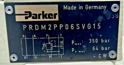 Parker D1VW1KNJP75, RPDM2AT25XV20, PRDM2PP06SVG15, SPD23B910 Control valves NE