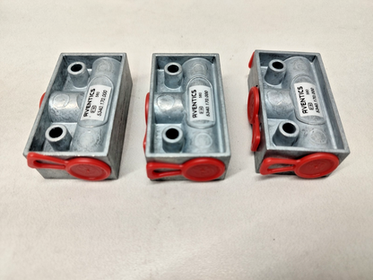 Aventics 5340.170.000 Pneumatic Shuttle Valve - NEW (Lot of 3pcs)