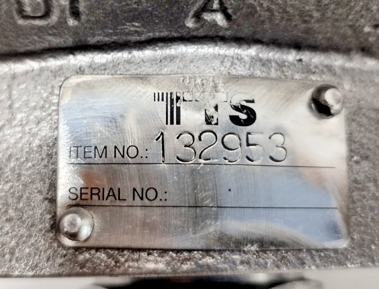 TTS Item No.132953 Hydraulic Valve - NEW