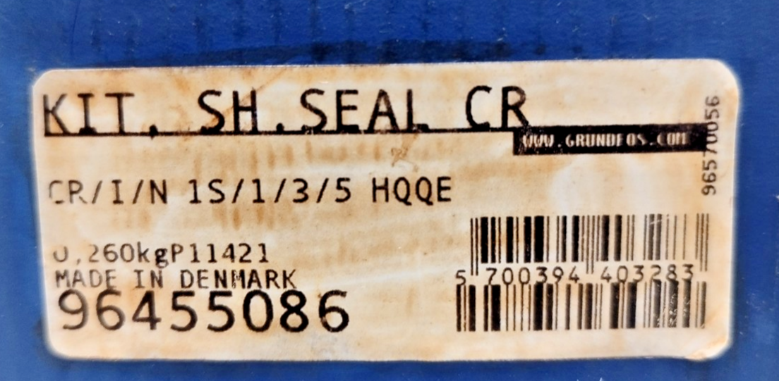 Grundfos 96455086 Kit Shaft Seal CR/I/N 1S/1/3/5 HQQE Seal size: 12mm+16mm NEW#4
