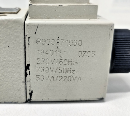 Rexroth 4WE 6 J62/EW230N9K4 Directional Control Valve 50/60hz, 230V