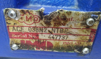 IMO Pump ACE 038N2 NTBP oil and fuel transfer pump Triple screw pump - TESTED