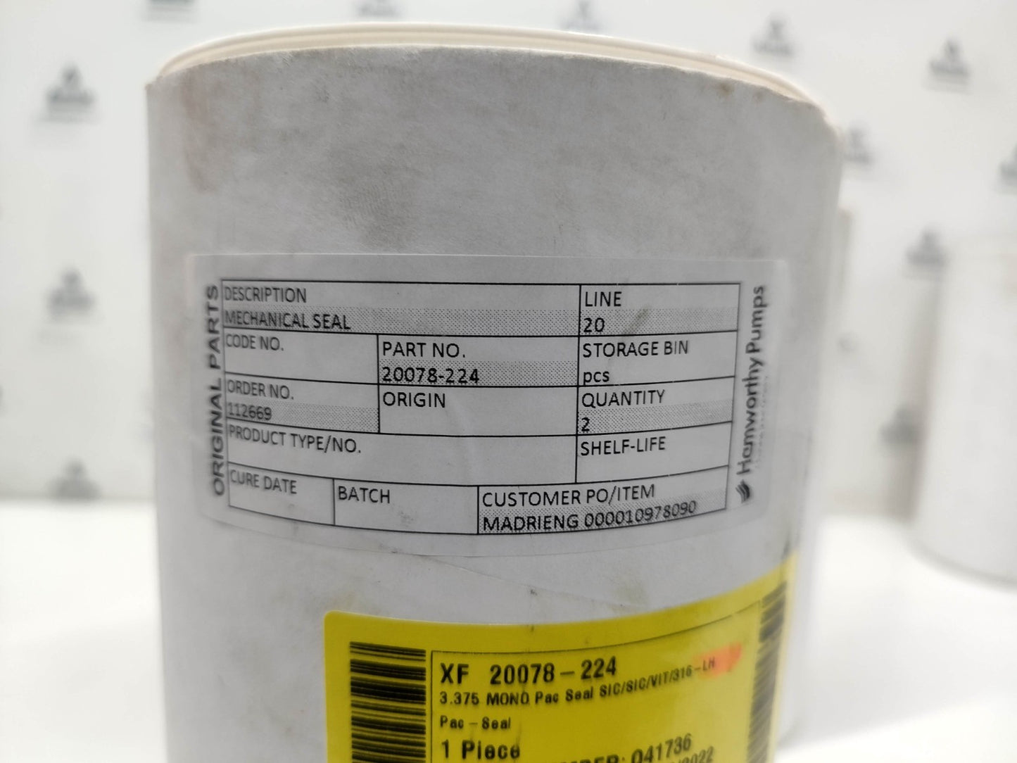 Hamworthy Mechanical Seal L  for Ballast pump CAD400-12 V48 AAN Centrifugal pump