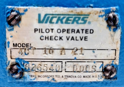 Vickers 4CT-10-A-21 626540 Pilot Operated Check Valve - NEW