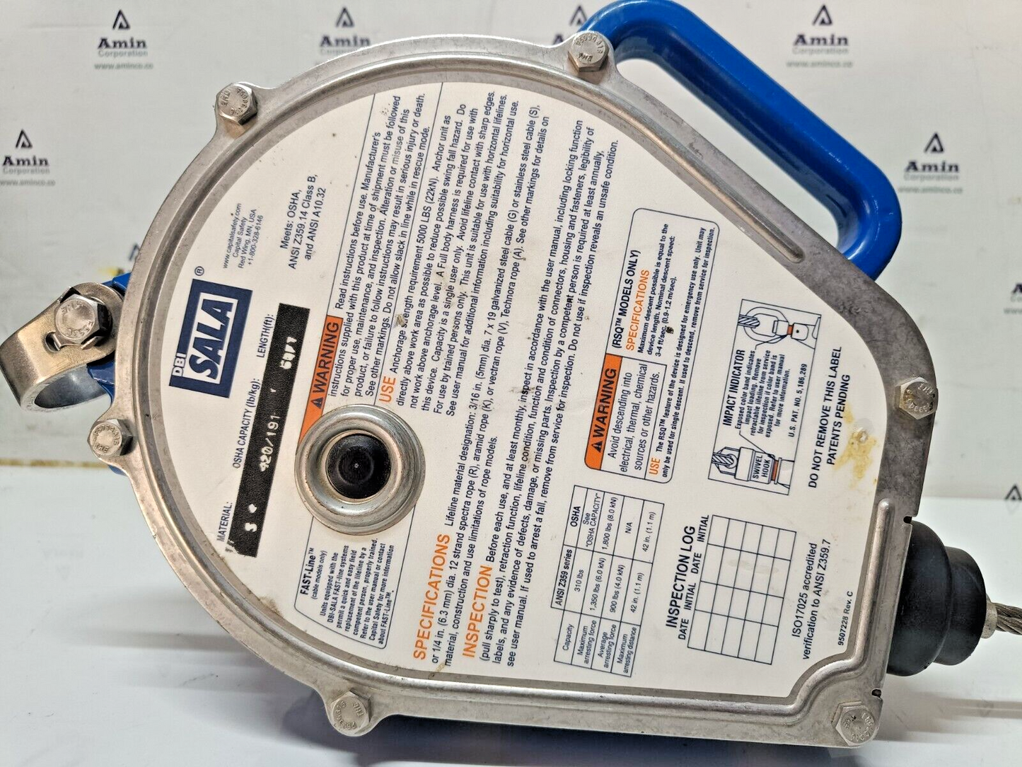 DBI SALA 3400902 Sealed Blok Self Retracting Lifeline/ Fall arrestor 50 FT - NEW