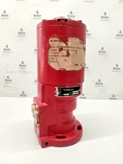Damcos BRCF 250-B1 Hydraulic Single-Acting Balanced Rotary Actuator 160N4178 NEW