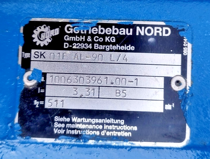 Allweiler AEB 1L 101 Progressive Cavity Single Screw Sludge Pump - Refurbished