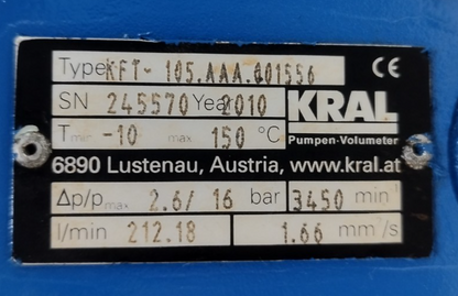 Kral KFT-105.AAA.001556 Triple screw pump - Refurbished